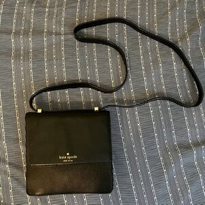 Kate Spade black crossbody bag, saffiano leather